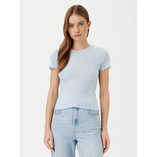 Noisy May T-Shirt Berry 27015446 Błękitny Slim Fit ze sklepu MODIVO w kategorii Bluzki damskie - zdjęcie 182594434