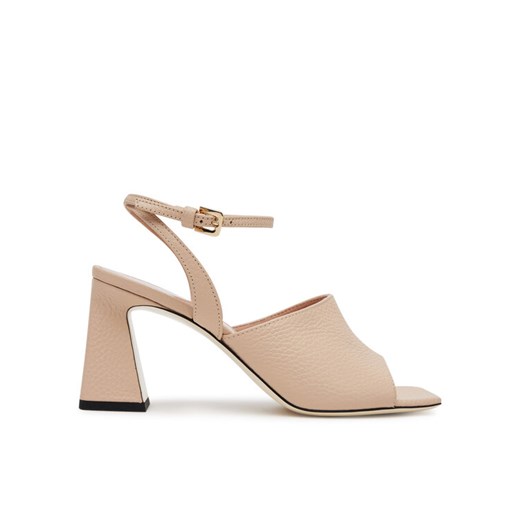 Pollini Sandały SA16077C1MTD0122 Beżowy ze sklepu MODIVO w kategorii Sandały damskie - zdjęcie 182594440