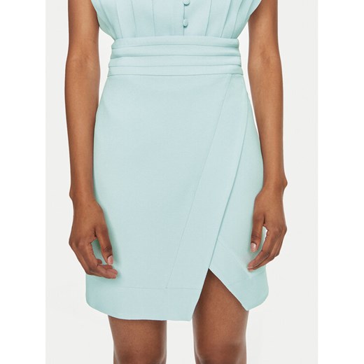 MVP Wardrobe Spódnica trapezowa MVPE4GO135.0CP0037 Błękitny Classic Fit ze sklepu MODIVO w kategorii Spódnice - zdjęcie 182594461