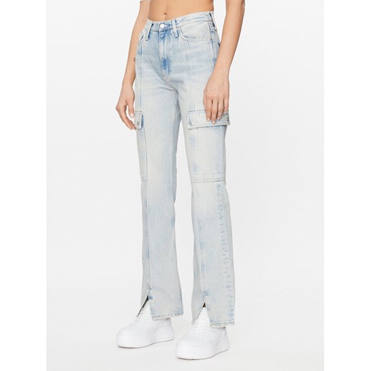 Calvin Klein Jeans Jeansy Authentic J20J221829 Niebieski Bootcut Fit ze sklepu MODIVO w kategorii Jeansy damskie - zdjęcie 182594520