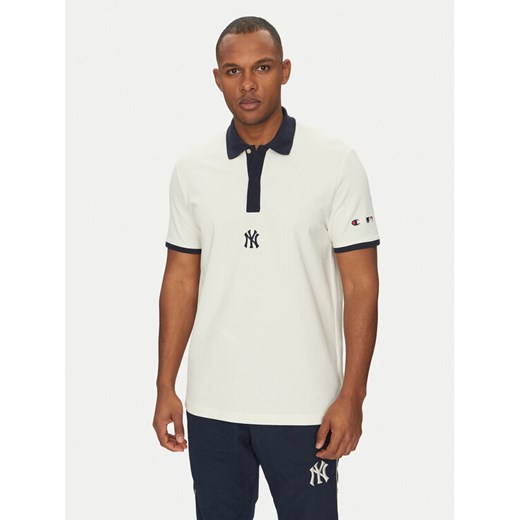 Champion Polo 221044 Biały Regular Fit ze sklepu MODIVO w kategorii T-shirty męskie - zdjęcie 182594533