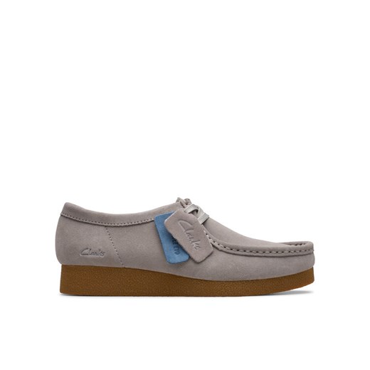 Clarks Półbuty WallabeeEVOSh 26181477 Szary ze sklepu MODIVO w kategorii Mokasyny damskie - zdjęcie 182594592