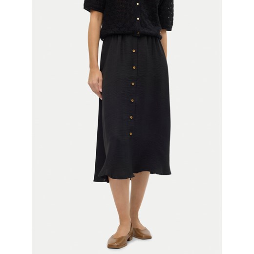 Vero Moda Spódnica midi Melaney 10304134 Czarny Regular Fit ze sklepu MODIVO w kategorii Spódnice - zdjęcie 182594593