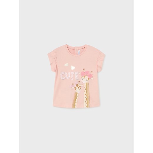 Mayoral T-Shirt 1009 Różowy Regular Fit ze sklepu MODIVO w kategorii Bluzki dziewczęce - zdjęcie 182594792