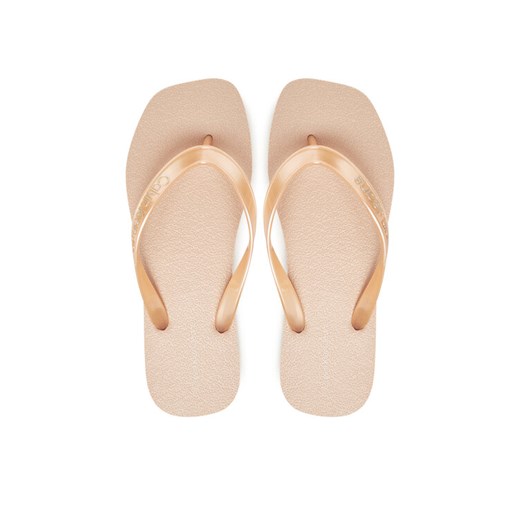 Calvin Klein Jeans Japonki Thong+ Tpu Metallic YW0YW01720 Różowy ze sklepu MODIVO w kategorii Klapki damskie - zdjęcie 182594814