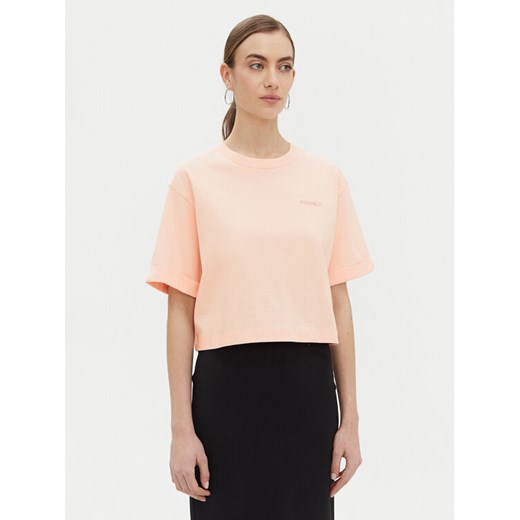 PINKO T-Shirt 104882 A2HN Koralowy Regular Fit ze sklepu MODIVO w kategorii Bluzki damskie - zdjęcie 182594831