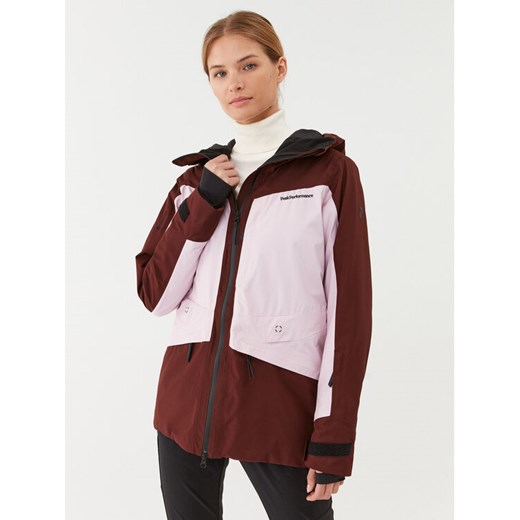Peak Performance Kurtka narciarska Gravity G78250010 Bordowy Regular Fit ze sklepu MODIVO w kategorii Kurtki damskie - zdjęcie 182594843