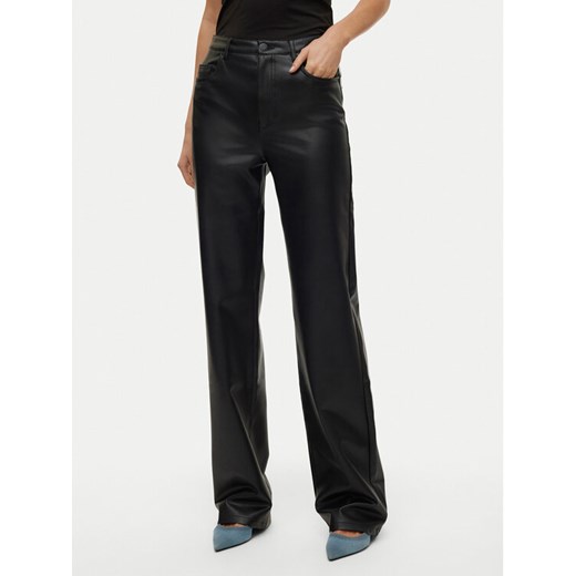 Vero Moda Spodnie z imitacji skóry Tessa 10310878 Czarny Wide Leg ze sklepu MODIVO w kategorii Spodnie damskie - zdjęcie 182594931