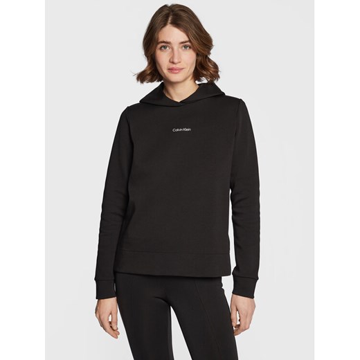 Calvin Klein Bluza Micro Logo K20K205452 Czarny Regular Fit ze sklepu MODIVO w kategorii Bluzy damskie - zdjęcie 182594934