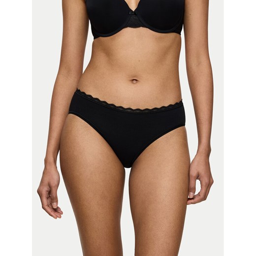 Triumph Figi klasyczne Feel Of Cotton 10224973 Czarny ze sklepu MODIVO w kategorii Majtki damskie - zdjęcie 182594944