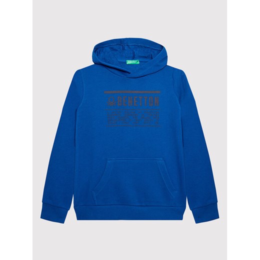 United Colors Of Benetton Bluza 3J68C200V Granatowy Regular Fit ze sklepu MODIVO w kategorii Bluzy chłopięce - zdjęcie 182595070