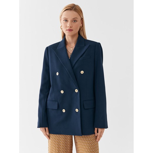 MICHAEL Michael Kors Marynarka MF3103WENX Granatowy Relaxed Fit ze sklepu MODIVO w kategorii Marynarki damskie - zdjęcie 182595073