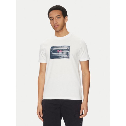 BOSS T-Shirt Dune 50539194 Écru Regular Fit ze sklepu MODIVO w kategorii T-shirty męskie - zdjęcie 182595142