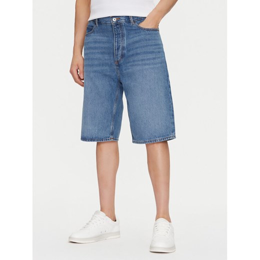 HUGO Szorty jeansowe Skate 50539816 Niebieski Straight Fit ze sklepu MODIVO w kategorii Spodenki męskie - zdjęcie 182595143