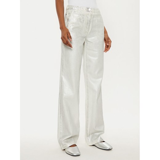 MAX&Co. Jeansy Basilio 2516131021200 Srebrny Wide Leg ze sklepu MODIVO w kategorii Jeansy damskie - zdjęcie 182595211