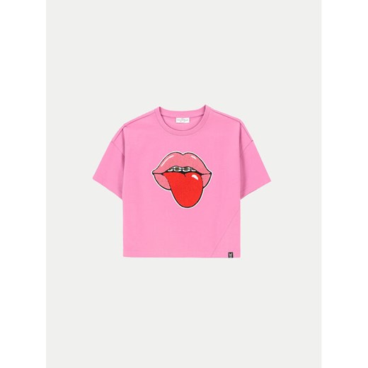 Coccodrillo T-Shirt ZC4143202MGJ Różowy Relaxed Fit ze sklepu MODIVO w kategorii Bluzki dziewczęce - zdjęcie 182595220