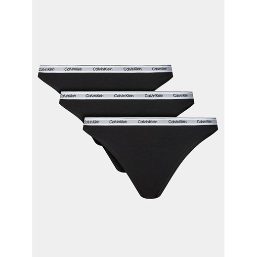 Calvin Klein Underwear Komplet 3 par fig klasycznych 000QD5207E Czarny ze sklepu MODIVO w kategorii Majtki damskie - zdjęcie 182595342