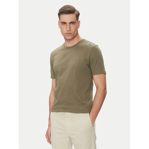 BOSS T-Shirt Tales 50508584 Zielony Regular Fit ze sklepu MODIVO w kategorii T-shirty męskie - zdjęcie 182595462