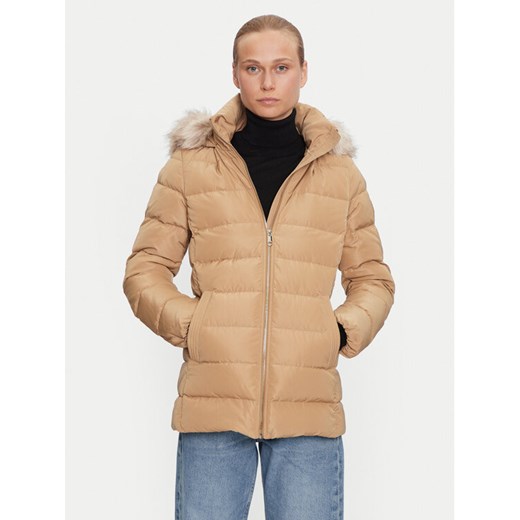 Tommy Hilfiger Kurtka puchowa WW0WW43600 Beżowy Regular Fit ze sklepu MODIVO w kategorii Kurtki damskie - zdjęcie 182595490