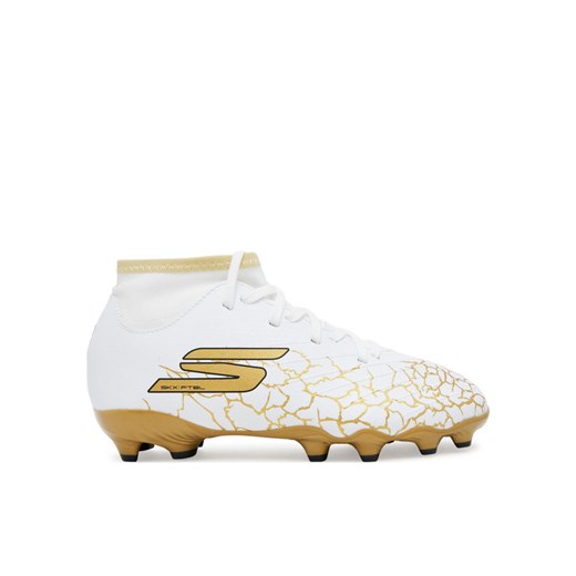 Skechers Buty do piłki nożnej Skx_1.5 High Jr Td Fg 252086N/WBGD Biały ze sklepu MODIVO w kategorii Buty sportowe dziecięce - zdjęcie 182595521