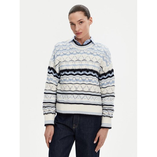 Barbour Sweter Eloise LKN1615MI11 Błękitny Relaxed Fit ze sklepu MODIVO w kategorii Swetry damskie - zdjęcie 182595534