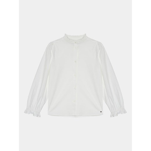 Tommy Hilfiger Koszula KG0KG07831 D Biały Relaxed Fit ze sklepu MODIVO w kategorii Bluzki dziewczęce - zdjęcie 182595571