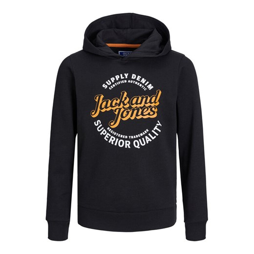 Jack&Jones Junior Bluza 12237112 Czarny Regular Fit ze sklepu MODIVO w kategorii Bluzy chłopięce - zdjęcie 182595591