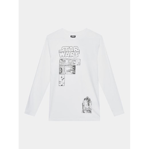 OVS Bluzka STAR WARS 1891928 Biały Regular Fit ze sklepu MODIVO w kategorii T-shirty chłopięce - zdjęcie 182595601