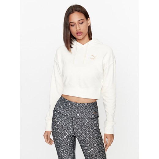 Puma Bluza Classics 621409 Écru Regular Fit ze sklepu MODIVO w kategorii Bluzy damskie - zdjęcie 182595604