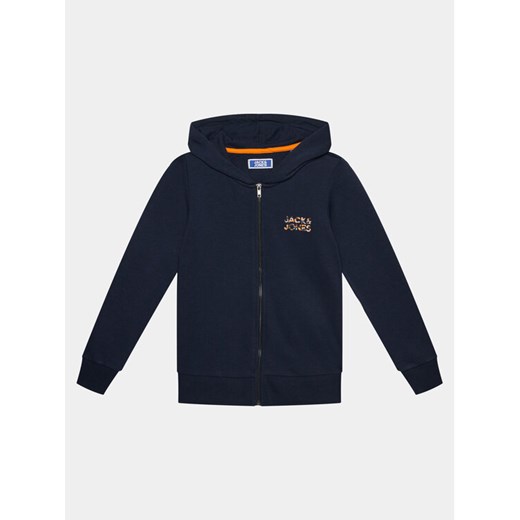 Jack&Jones Junior Bluza 12245878 Granatowy Regular Fit ze sklepu MODIVO w kategorii Bluzy chłopięce - zdjęcie 182595633