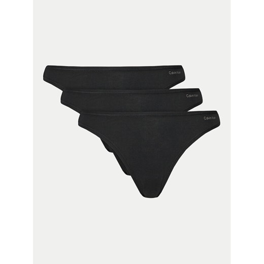 Calvin Klein Underwear Komplet 3 par fig klasycznych 000QD5218E Czarny ze sklepu MODIVO w kategorii Majtki damskie - zdjęcie 182595671