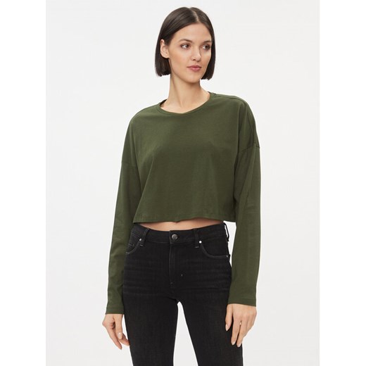 Noisy May Bluzka 27026051 Zielony Cropped Fit ze sklepu MODIVO w kategorii Bluzki damskie - zdjęcie 182595684