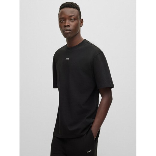 Hugo T-Shirt Dapolino 50488330 Czarny Relaxed Fit ze sklepu MODIVO w kategorii T-shirty męskie - zdjęcie 182595760