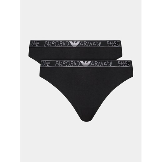 Emporio Armani Underwear Komplet 2 par fig brazylijskich 164752 4R223 00020 Czarny ze sklepu MODIVO w kategorii Majtki damskie - zdjęcie 182595781