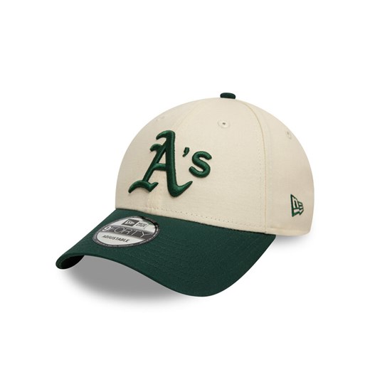 New Era Czapka z daszkiem Colour Block 9FORTY Oakland Athletics 60595214 Beżowy ze sklepu MODIVO w kategorii Czapki z daszkiem męskie - zdjęcie 182595783