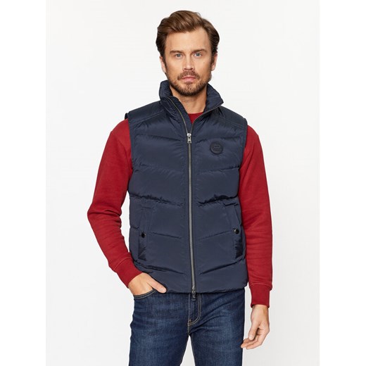 Woolrich Kamizelka Premium CFWOOU0776MRUT3515 Granatowy Regular Fit ze sklepu MODIVO w kategorii Kamizelki męskie - zdjęcie 182595834