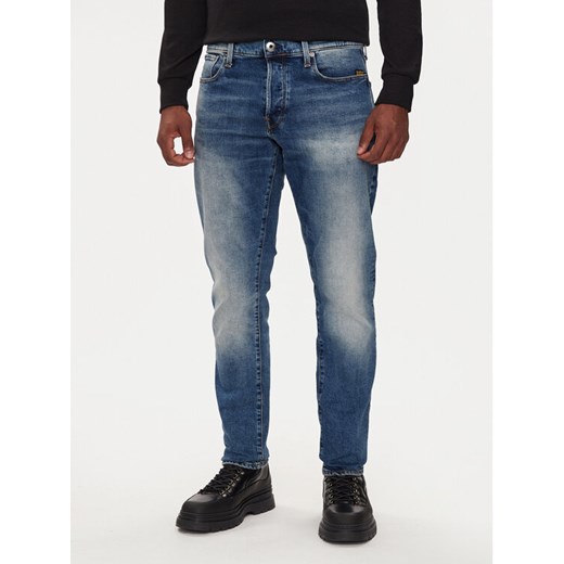 G-Star Raw Jeansy 3301 51003 C052 Niebieski Tapered Fit ze sklepu MODIVO w kategorii Jeansy męskie - zdjęcie 182595881