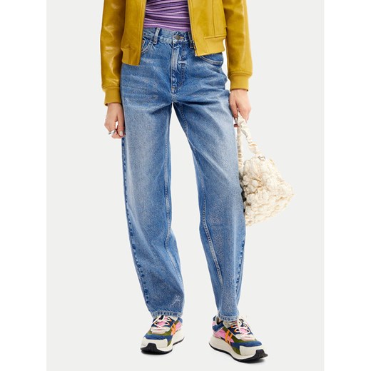 Desigual Jeansy Ariel 24WWDD38 Niebieski Balloon Fit ze sklepu MODIVO w kategorii Jeansy damskie - zdjęcie 182595883