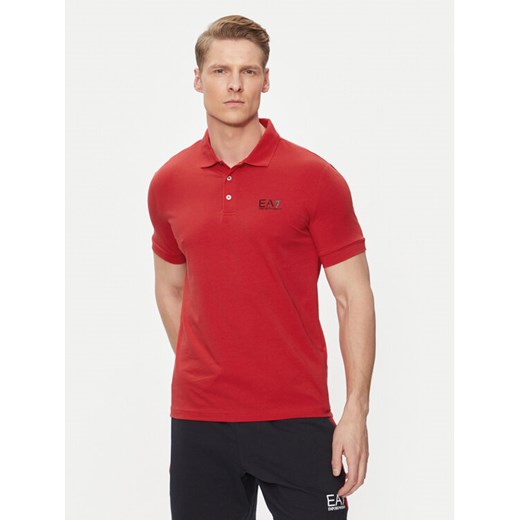 EA7 Emporio Armani Polo 8NPF04 PJM5Z 1461 Czerwony Regular Fit XL MODIVO