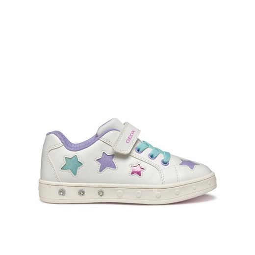 Geox Sneakersy J Skylin J558WB 0BCKC C0653 D Biały ze sklepu MODIVO w kategorii Buty sportowe dziecięce - zdjęcie 182595953