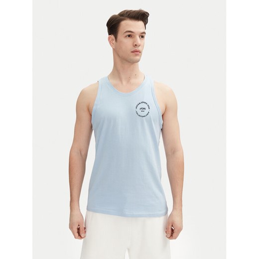 Jack&Jones Tank top Simon 12270462 Błękitny Regular Fit ze sklepu MODIVO w kategorii T-shirty męskie - zdjęcie 182596033