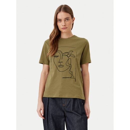 Vila T-Shirt Sybilla 14103247 Zielony Regular Fit ze sklepu MODIVO w kategorii Bluzki damskie - zdjęcie 182596043