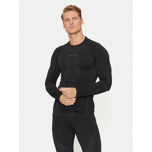 Viking Bielizna termoaktywna górna Eiger Man Longsleeve 500/21/2081 Czarny Slim Fit ze sklepu MODIVO w kategorii Bielizna termoaktywna męska - zdjęcie 182596044