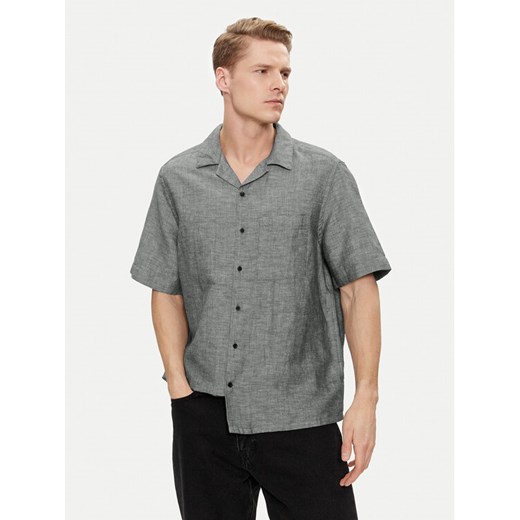 Calvin Klein Koszula K10K109521 Szary Relaxed Fit ze sklepu MODIVO w kategorii Koszule męskie - zdjęcie 182596101