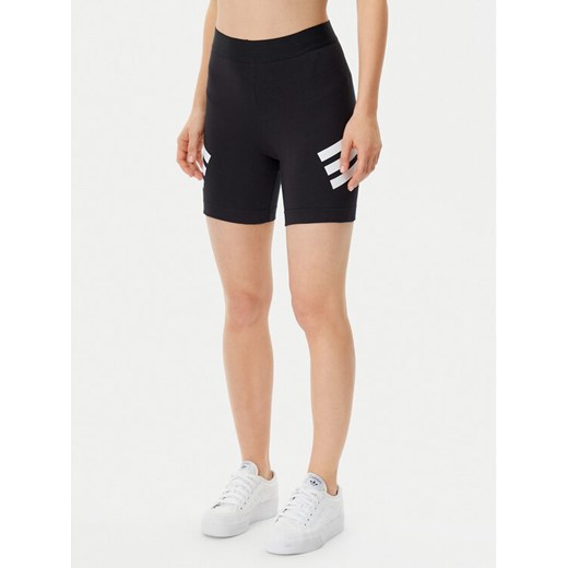 adidas Kolarki Future Icons 3-Stripes JE0164 Czarny Slim Fit ze sklepu MODIVO w kategorii Szorty - zdjęcie 182596162