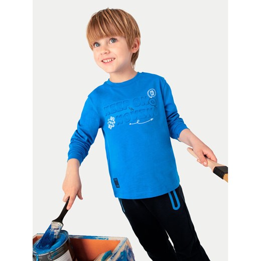 Mayoral Bluzka 4060 Niebieski Regular Fit ze sklepu MODIVO w kategorii T-shirty chłopięce - zdjęcie 182596191