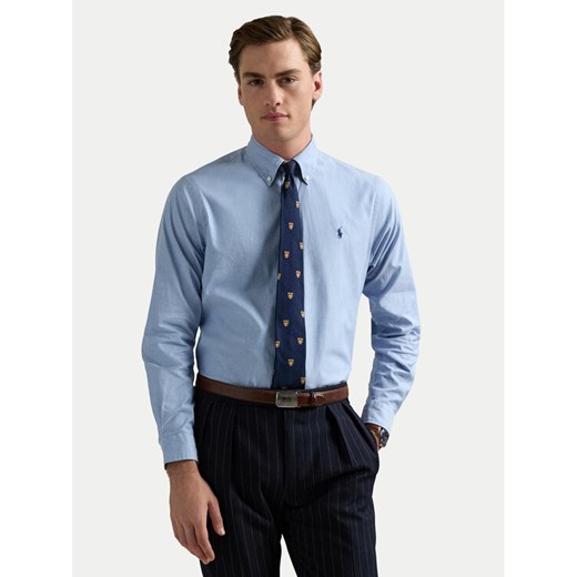 Polo Ralph Lauren Koszula 710829480001 Błękitny Custom Fit ze sklepu MODIVO w kategorii Koszule męskie - zdjęcie 182596340