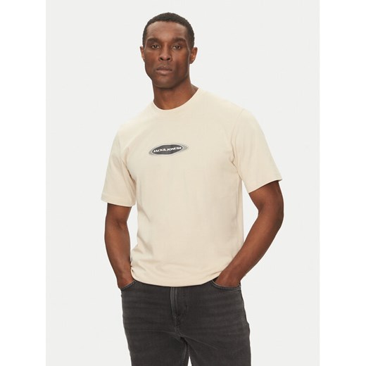 Jack&Jones T-Shirt Pacer 12273880 Beżowy Relaxed Fit ze sklepu MODIVO w kategorii T-shirty męskie - zdjęcie 182596342