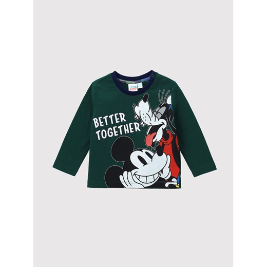Original Marines Bluzka Myszka Miki DCAV0643NM Zielony Regular Fit ze sklepu MODIVO w kategorii T-shirty chłopięce - zdjęcie 182596372