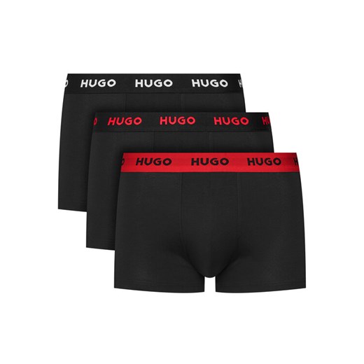 HUGO Komplet 3 par bokserek Trunk Triplet Pack 50532611 Szary ze sklepu MODIVO w kategorii Majtki męskie - zdjęcie 182596391